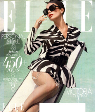  Victoria Beckham in Elle's October 2009 issue