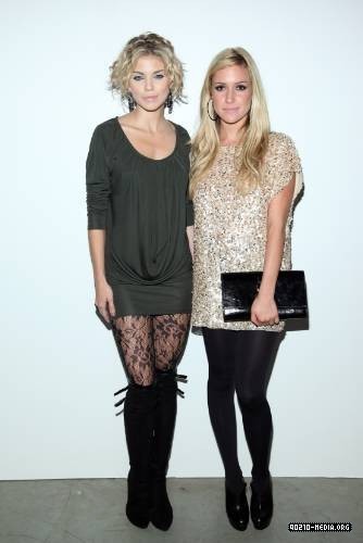  Annalyne McCord and Shannae Grimmes @ Mercedes-Benz Fashion Week Spring 2010 - Alice + Olivia