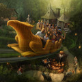 HP Theme Park Artwork  (Flight of the Hippogriff) - harry-potter photo