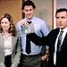 Jim, Pam, and Michael in 'Gossip' - the-office icon