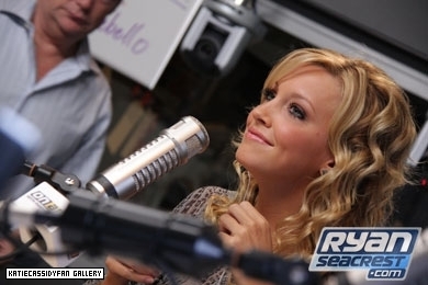  Katie on air with Ryan Seacrest