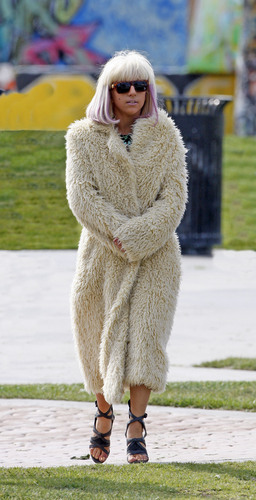 Lady GaGa On Venice Beach 