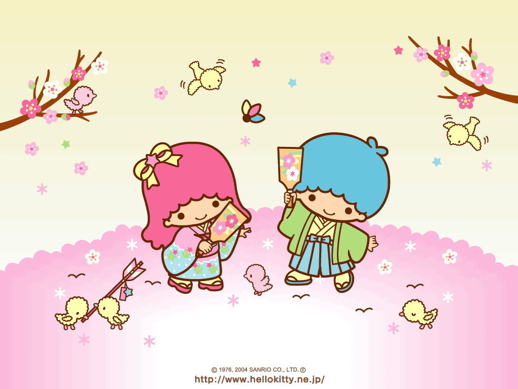 お正月 リトルツインスターズ Little Twin Stars キキララ Pcデスクトップ壁紙 画像集 Naver まとめ