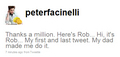 Rob Tweeted via Peter's !!!!!!!! - twilight-series photo