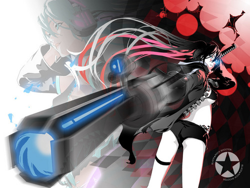  Black Rock Shooter Vocaloid achtergrond