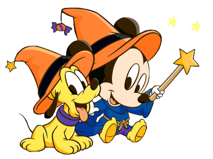  halloween Baby Mickey ratón and Pluto