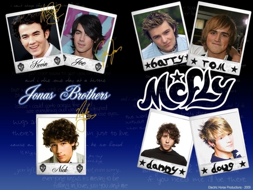 JB and McFly Wallpaper