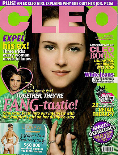  Kristen on the cover of Cleo Magazine