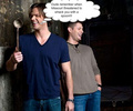 goofy pic of the Winchesters - supernatural fan art