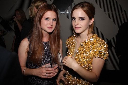 Bonnie and Emma at burberry's party