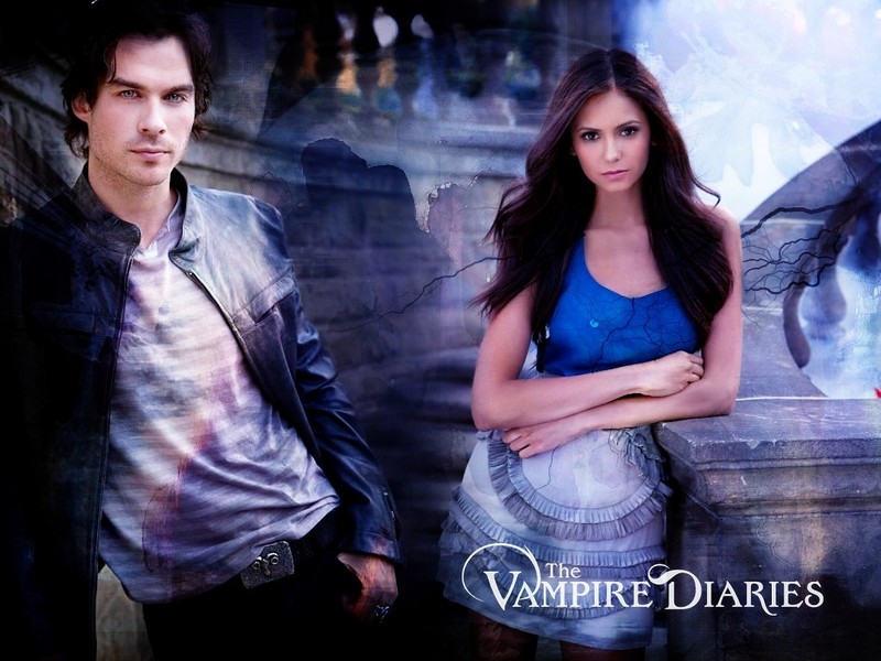 vampire diaries wallpaper damon. Damon amp; Elena - The Vampire