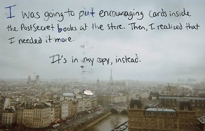 PostSecret - 4 October 2009