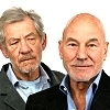  Sir Ian McKellen and Patrick Stewart