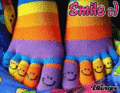 Smiley Toe Socks - keep-smiling fan art