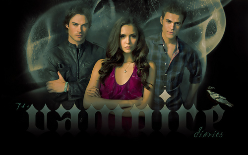  Stefan, Elena and Damon