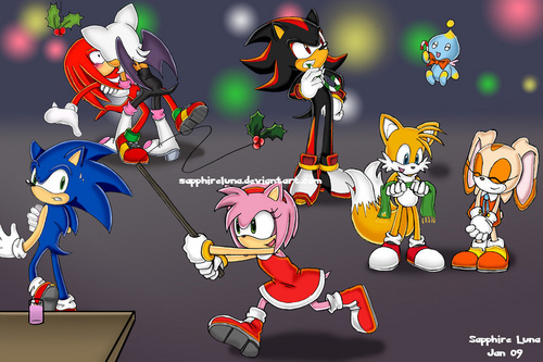 sonic christmas party