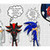  Silver, Shadow, Sonic and Knuckles