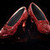  A pair of ruby slippers used in the film