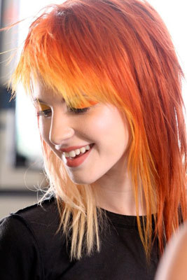 Hayley+williams+blonde+and+orange+hair