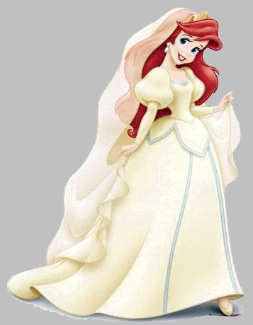 picture of ariel's wedding dress