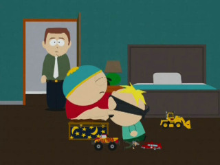  In the episode "Cartman Sucks", instead of Kyle having the picture, where did Eric accidently leave misplace it?
