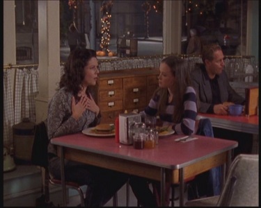  When Lorelai says that she thinks she's in touch with "the other side" what does Rory think she means?