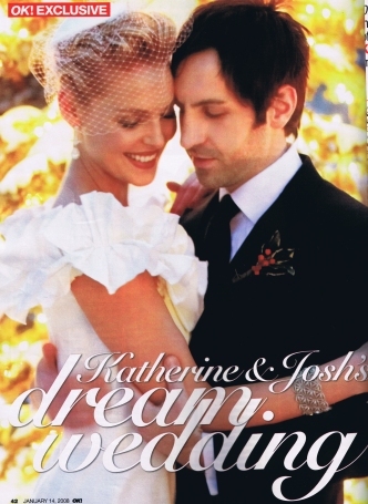 Who was groomsman/brides maid at Katherine Heigl and Josh Kelley's wedding?