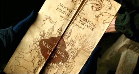  What do आप have to say to make the Marauder's Map go blank?