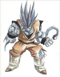  in which ssj form Goku is shown