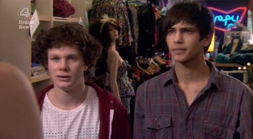  [3x09] When JJ & Freddie bump into Emily & Katie in the clothes shop, what does JJ say he is shopping for?