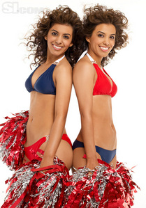  For what NFL team do these twins cheer for?