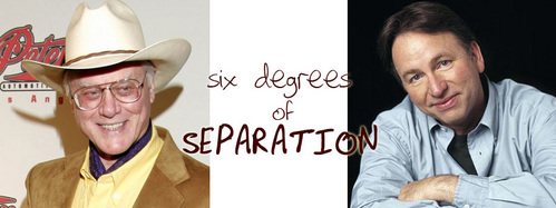  SIX DEGREES OF SEPARATION: What telebisyon ipakita does NOT connect Larry Hagman and John Ritter in three moves?