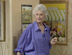  In the episode where Blanche dreams her husband George has come back to life, what two men are fighting over Dorothy?