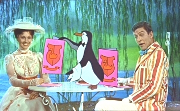  What is NOT something Mary orders from the penguins for 차 time?