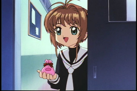  In episode 2, Sakura gave a present to Tomoyo to thank her for her help in capturing the shadow card. What did she give?