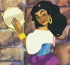  Who is Esmeralda's voice (not singing) ?