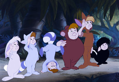  Peter Pan : The Mất tích boys, what is chịu, gấu costume's name ?