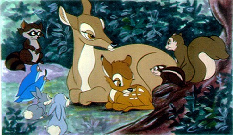 BAMBI : Who said "Your mother can't be with you anymore."