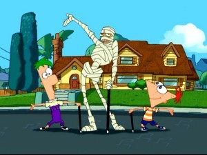 how old is phineas and ferb's mummy?
