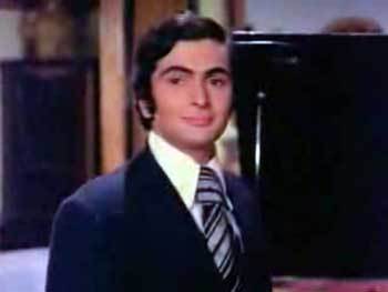  MOVIE SCENES: This is an image of a very young Rishi Kapoor in a scene from the movie....