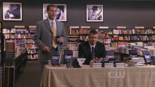  Lucas: Well, whose brilliant idea was it to put this signing in the science-fiction section? Inn: It's a book about ____, right?