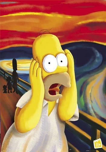  PICTURE THIS: Which famous artist created the original painting being parodied por 'The Simpsons'?