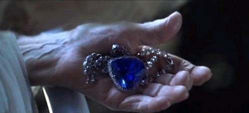 How many times did Rose wear the "Heart of the ocean"?