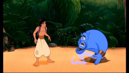  FILL IN THE BLANK: "To be my own master...but what am I talking about? It's not gonna happen. Genie, wake up and smell the __________."