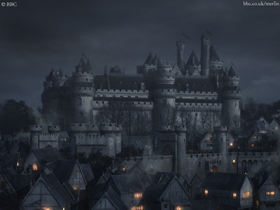 What is the name of the castle that is used as the set of Camelot?
