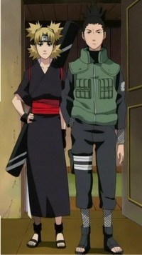 What Naruto said to Temari and Shikamaru when he firstly saw them together in Naruto Shipudden?
