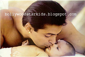 Who is the baby with Salman in this picture?