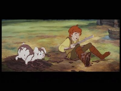 What is the name of the pig that Taran is assigned to look after in 'The Black Cauldron'?