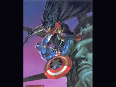  Which character won in the fã determined battle between batman and Captain America?