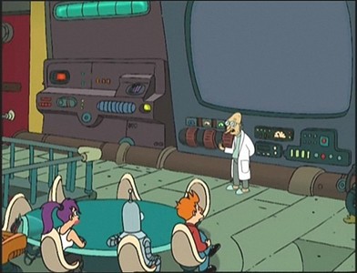 What is the Planet Express motto, seen in the television ad Professor Farnsworth plans to air during the Superbowl (not on the same channel, of course)?